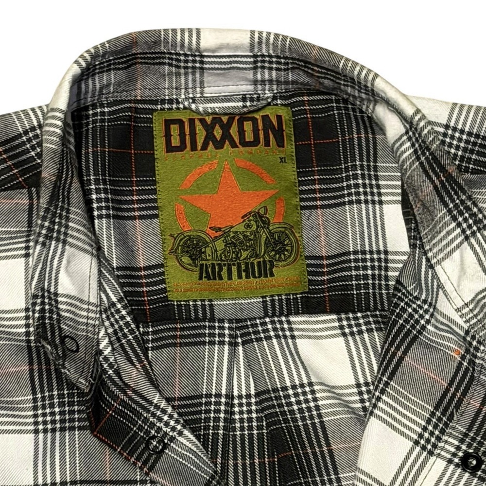 Dixxon Flannel Co The Arthur Flannel Shirt Mens XL Black Plaid Snap Buttons - Picture 4 of 10